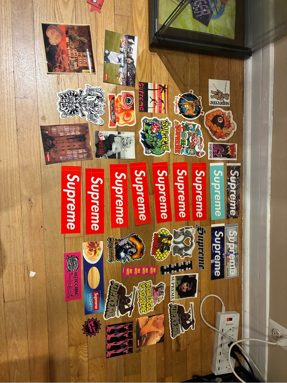 Supreme Sticker Lot - Branded Skateboard Decal Set